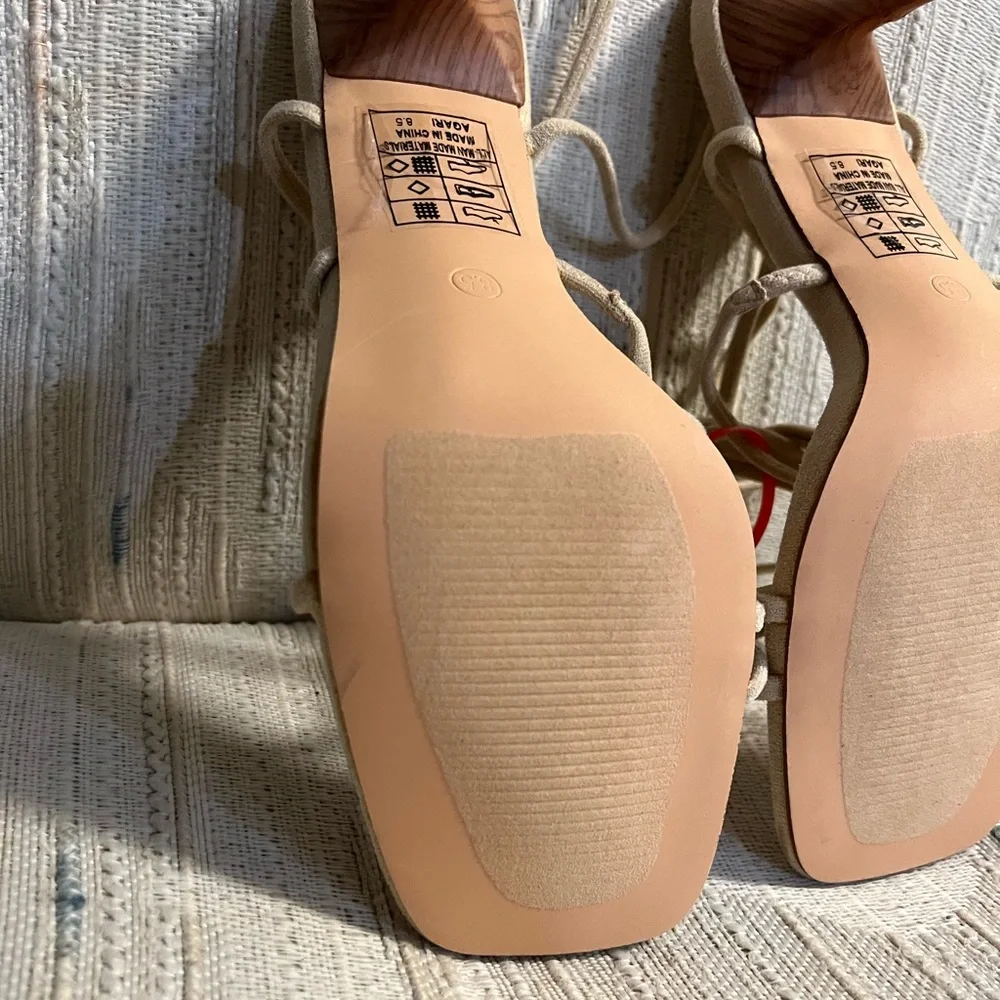 Lulu Beige Strappy Gladiator Heel